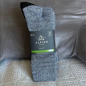 Alpine Design 4 pack Performance Hiking Sock